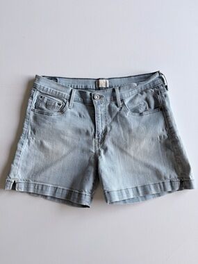 Levi’s 515 Denim Shorts Size 8 Light Wash Mid Rise Stretch Jean Shorts